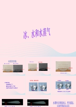 四年级科学下册 第三单元 物质的状态 第7课《冰、水和水蒸气》课件1 冀教版-冀教版小学四年级下册自然科学课件