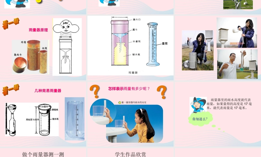 四年级科学上册 第16课《雨下得有多大》课件（2） 鄂教版-鄂教版小学四年级上册自然科学课件
