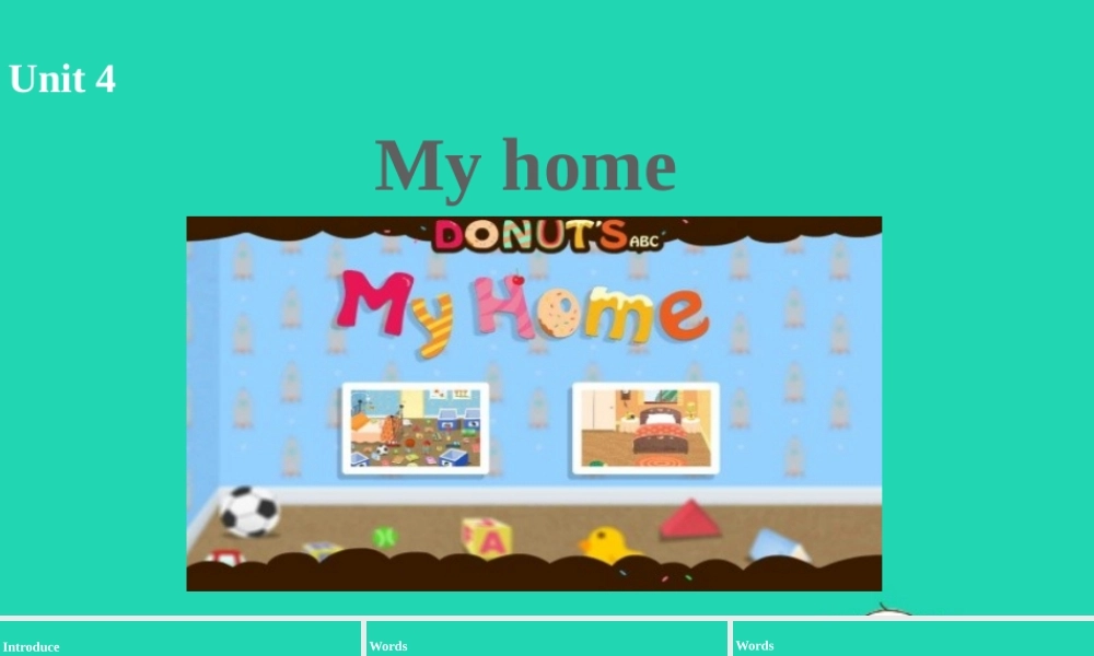 四年级英语上册 Unit 4 My home（第1课时）课件 人教PEP版-人教PE级上册英语课件