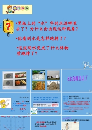 四年级科学下册 第三单元 物质的状态 第8课 水到哪里去了课件2 冀人版-人教版小学四年级下册自然科学课件
