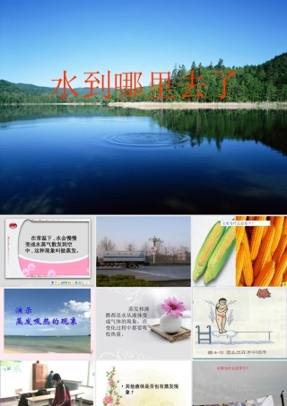 四年级科学下册 第三单元 物质的状态 第8课《水到哪里去了》课件4 冀教版-冀教版小学四年级下册自然科学课件