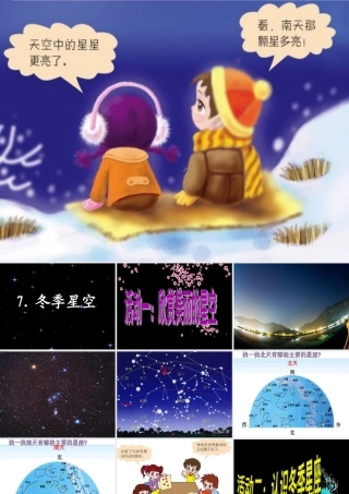 四年级科学上册 第二单元 秋冬星空 第7课《冬季星空》课件（2） 青岛版五四制-青岛版小学四年级上册自然科学课件