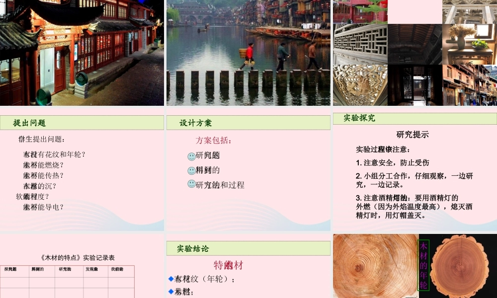 四年级科学上册 第三单元 生活中的材料 第8课《木材》课件（2） 青岛版五四制-青岛版小学四年级上册自然科学课件