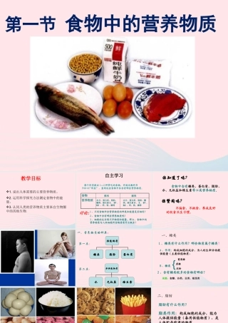四年级科学下册 3 食物 2 食物中的营养课件1 教科版-教科版小学四年级下册自然科学课件