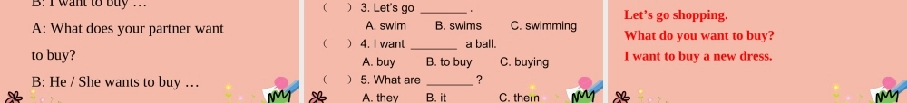 四年级英语上册 Unit 4 Shopping in the City Lesson 1 Let’s go shopping课件 冀教版（三起）-冀教版小学四年级上册英语课件