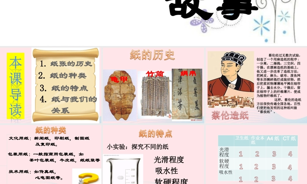 四年级科学上册 第三单元 生活中的材料 第9课《纸》课件（3） 青岛版五四制-青岛版小学四年级上册自然科学课件