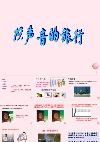 四年级科学下册 第四单元 第19课《声音的旅行》课件 鄂教版-鄂教版小学四年级下册自然科学课件