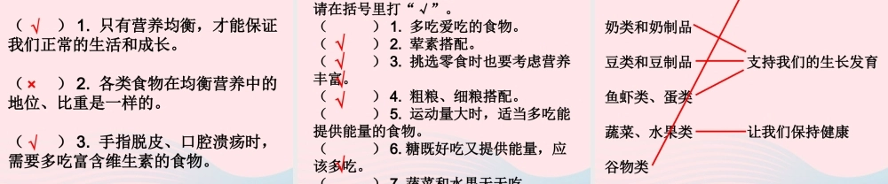 四年级科学下册 3 食物 3 营养要均衡课件1 教科版-教科版小学四年级下册自然科学课件