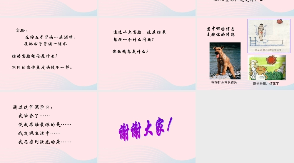 四年级科学上册 第四单元 水循环 第13课《蒸发》课件（2） 青岛版五四制-青岛版小学四年级上册自然科学课件