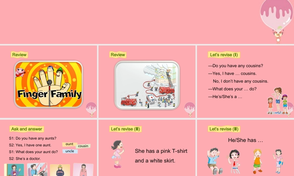 四年级英语上册 Module 2 My family my friends and Me（Revision）课件 牛津上海版-牛津上海版小学四年级上册英语课件