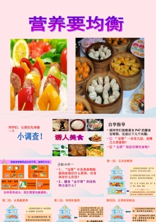 四年级科学下册 3 食物 3 营养要均衡课件3 教科版-教科版小学四年级下册自然科学课件