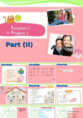 四年级英语上册 Module 2 My family my friends and Me（Revision）课件2 牛津上海版-牛津上海版小学四年级上册英语课件