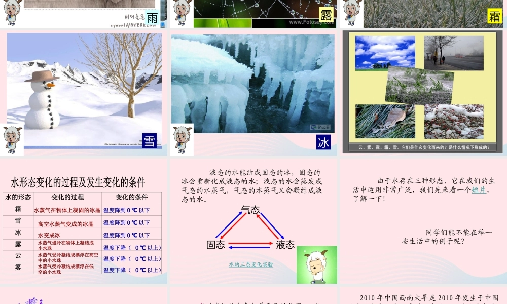 四年级科学上册 第四单元 水循环 第16课《水的三态变化》课件（3） 青岛版五四制-青岛版小学四年级上册自然科学课件