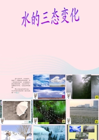 四年级科学上册 第四单元 水循环 第16课《水的三态变化》课件（3） 青岛版五四制-青岛版小学四年级上册自然科学课件