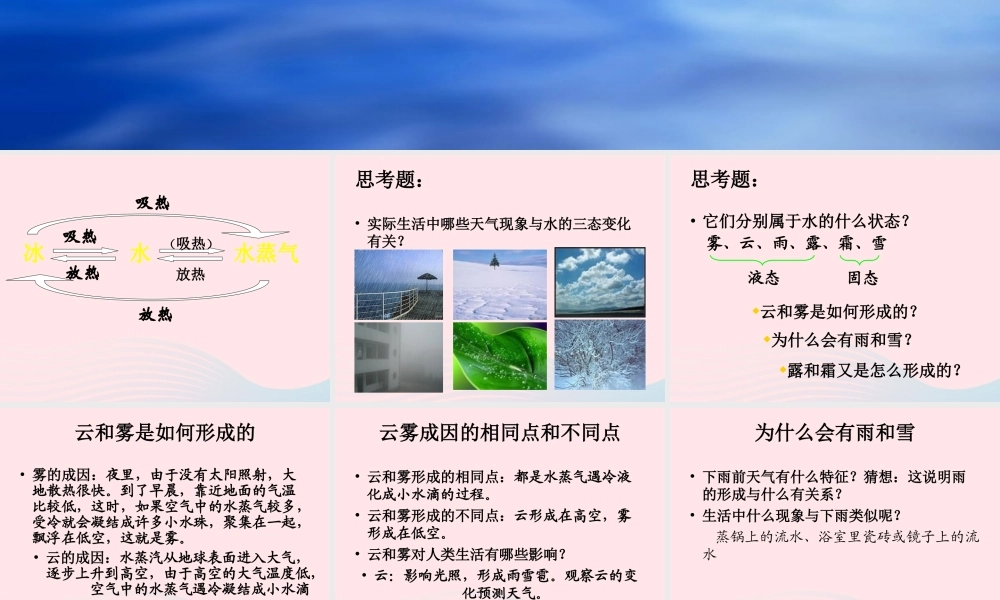 四年级科学上册 第四单元 水循环 第17课《小水滴的旅行》课件（1） 青岛版五四制-青岛版小学四年级上册自然科学课件