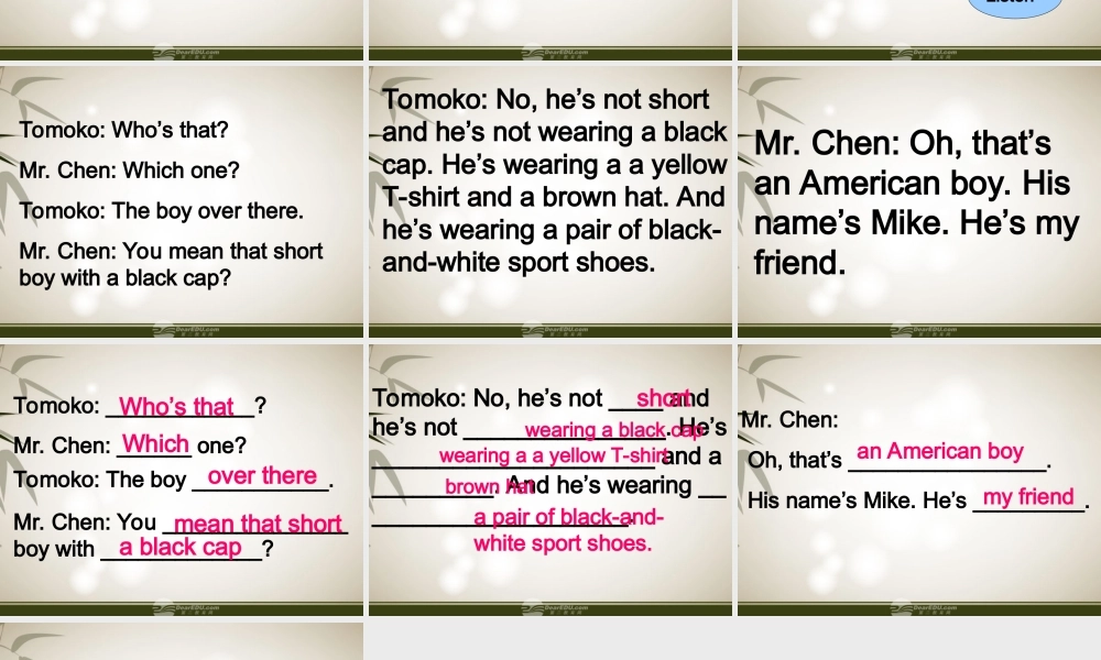 四年级英语上册 Module 2 Unit 4 -text课件 广州版