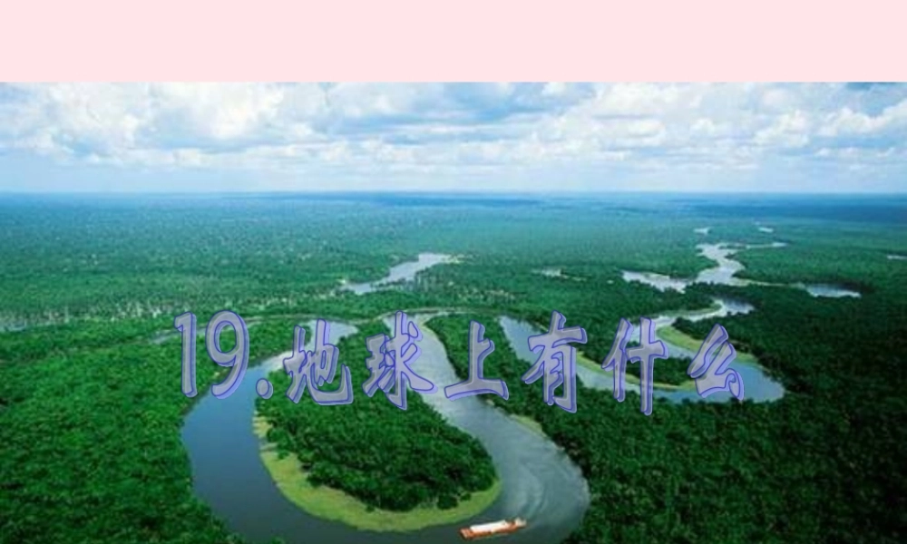 四年级科学上册 第五单元 我们的家园——地球 第19课《地球上有什么》课件（1） 青岛版五四制-青岛版小学四年级上册自然科学课件