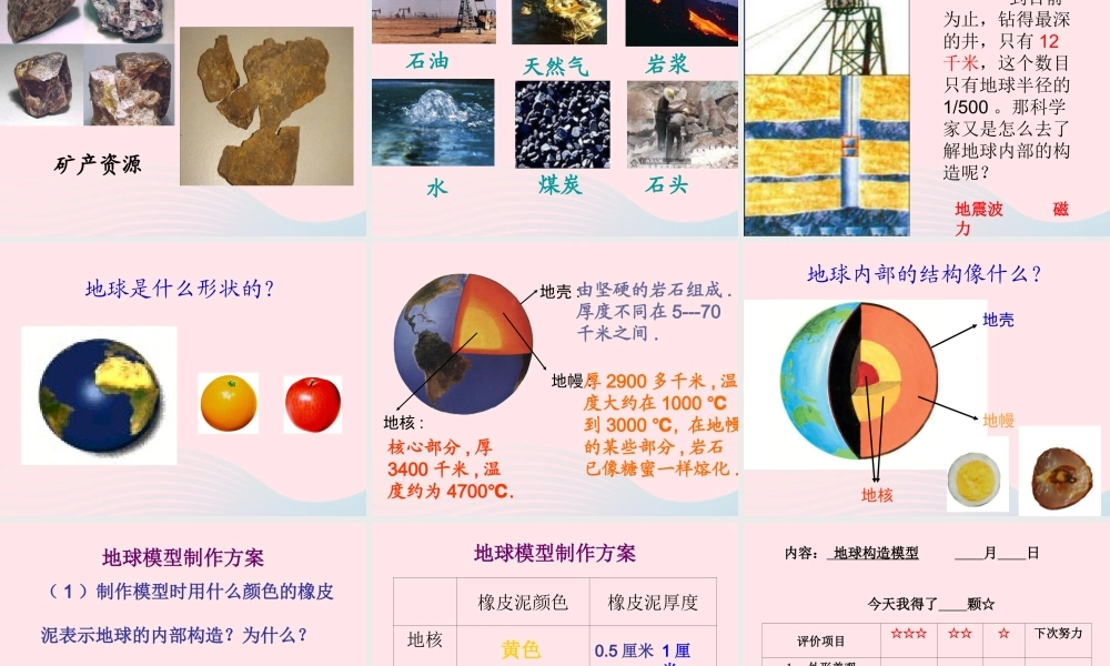 四年级科学上册 第五单元 我们的家园——地球 第20课《地球内部有什么》课件（2） 青岛版五四制-青岛版小学四年级上册自然科学课件