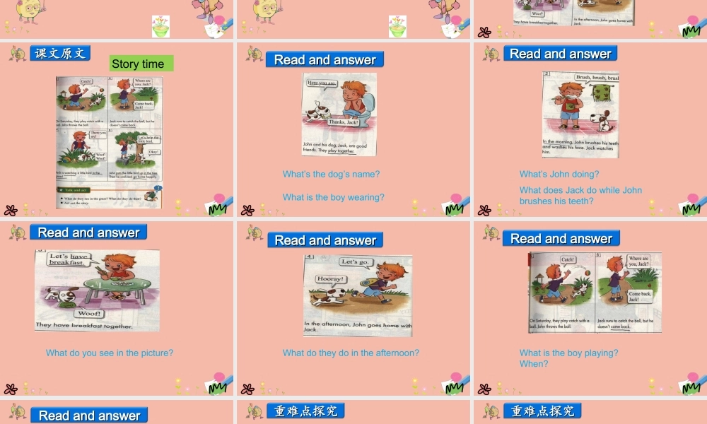 四年级英语上册 Unit 2 At Home Lesson 6 John and Jack课件 冀教版（三起）-冀教版小学四年级上册英语课件