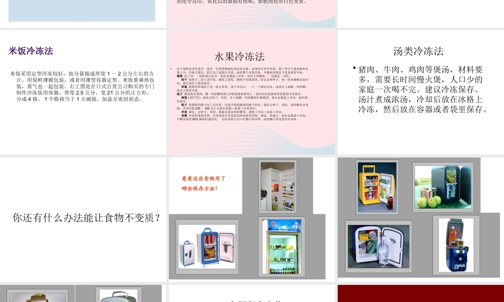 四年级科学下册 3 食物 6 减慢食物变质的速度课件2 教科版-教科版小学四年级下册自然科学课件