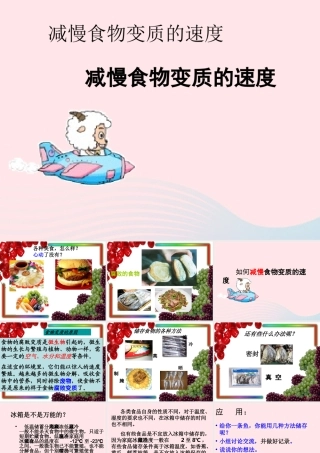 四年级科学下册 3 食物 6《减慢食物变质的速度》课件 教科版-教科版小学四年级下册自然科学课件