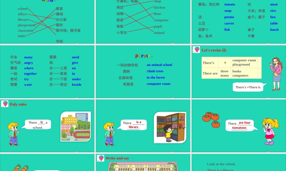 四年级英语上册 Module 3 Places and activities（Revision 3）课件 沪教牛津版（三起）-牛津版小学四年级上册英语课件