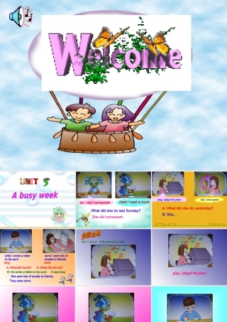 四年级英语上册 Unit 5 A busy week课件 深港版