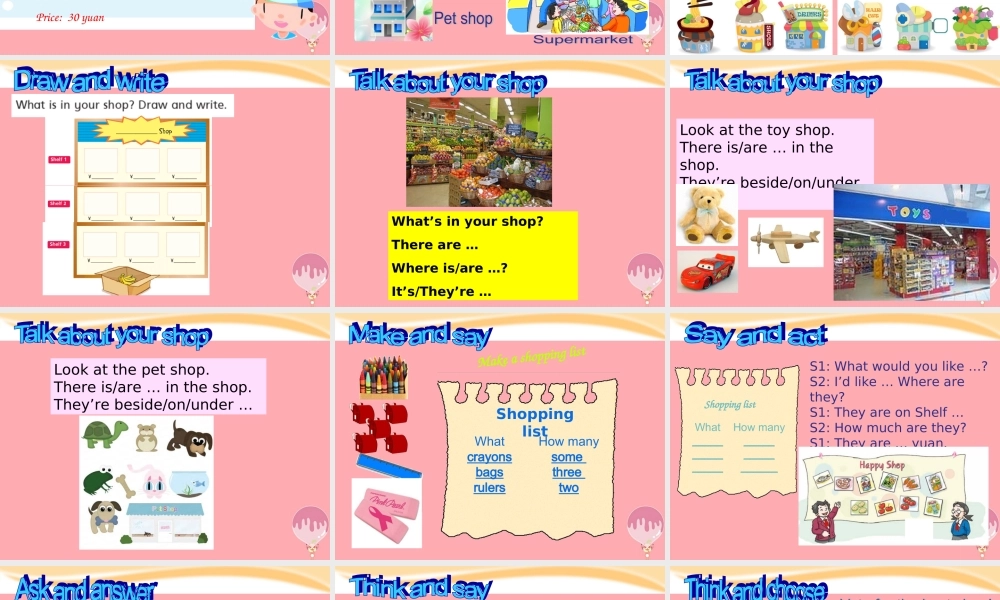 四年级英语上册 Module 3 Places and activities（Revision）课件2 牛津上海版-牛津上海版小学四年级上册英语课件