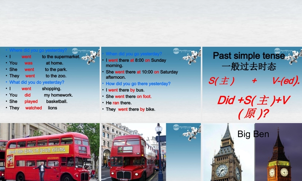 四年级英语上册 Module 3 Unit 1(3)课件 外研版