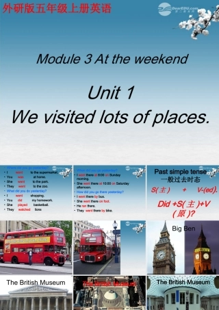 四年级英语上册 Module 3 Unit 1(3)课件 外研版