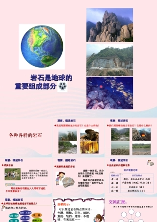 四年级科学下册 4 岩石和矿物 1 各种各样的岩石课件 教科版-教科版小学四年级下册自然科学课件