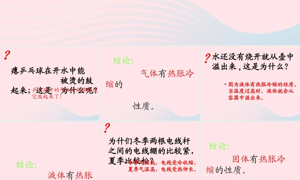 四年级科学下册 第五单元 有趣的变化 第17课《让瘪的乒乓球鼓起来》课件3 冀教版-冀教版小学四年级下册自然科学课件