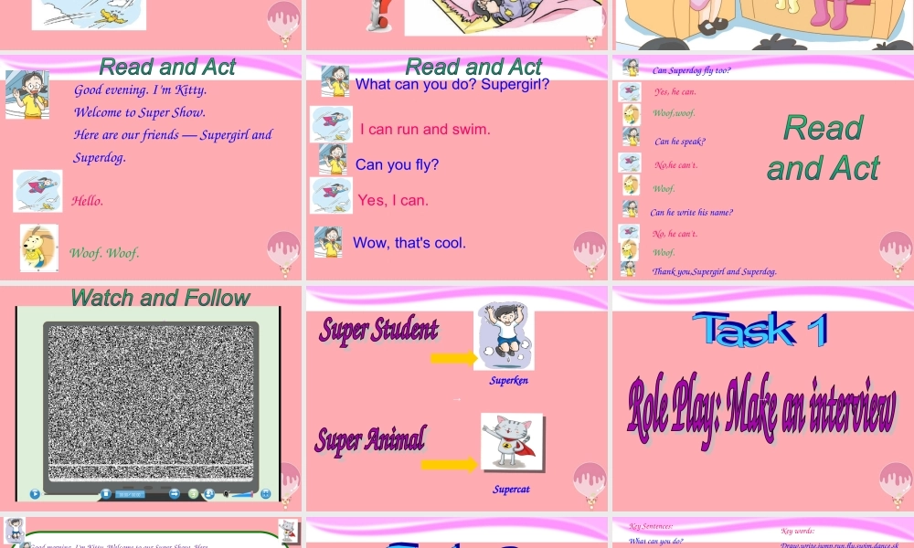 四年级英语上册 Unit 2 Can you swim（第3课时）课件 牛津上海版-牛津上海版小学四年级上册英语课件