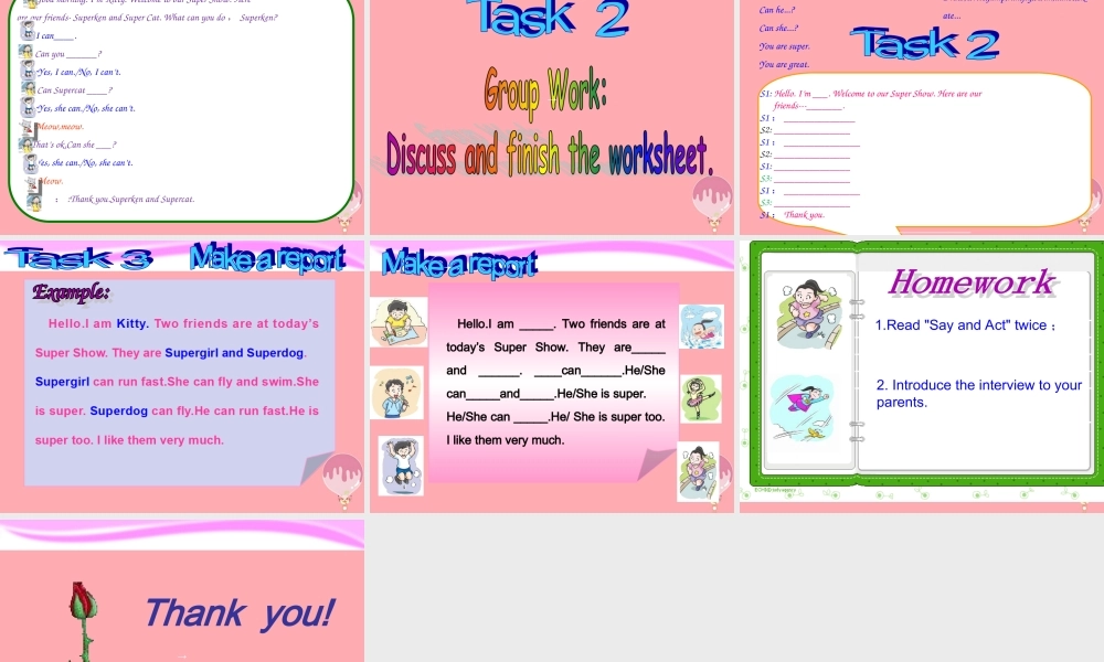 四年级英语上册 Unit 2 Can you swim（第3课时）课件 牛津上海版-牛津上海版小学四年级上册英语课件