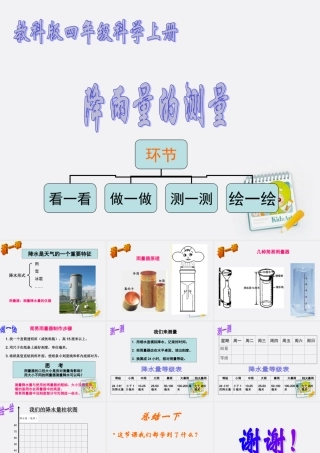 四年级科学上册 降雨量的测量 1课件 教科版