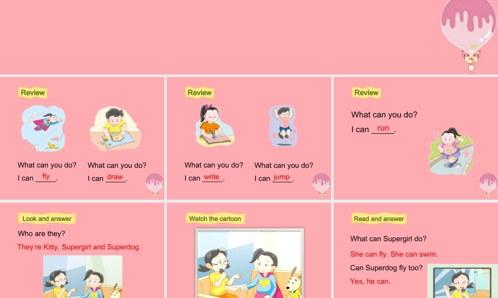 四年级英语上册 Unit 2 Can you swim（第3课时）课件1 牛津上海版-牛津上海版小学四年级上册英语课件