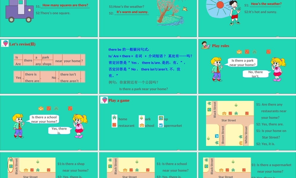 四年级英语上册 Module 4 The world aroun（Revision 4）课件 沪教牛津版（三起）-牛津版小学四年级上册英语课件