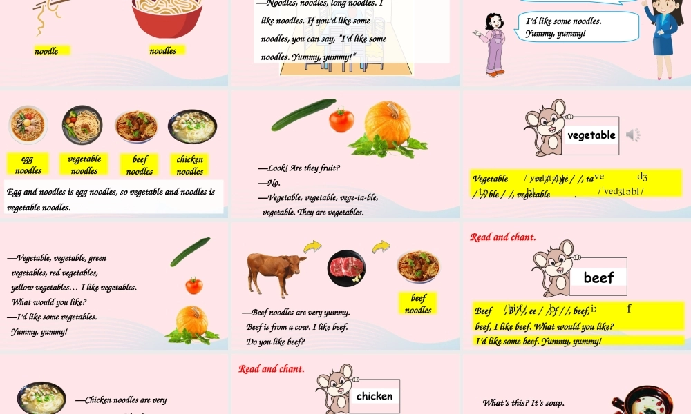 四年级英语上册 Unit 5 Dinner is ready Part A 第2课时上课课件+素材 人教PEP