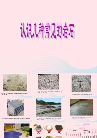 四年级科学下册 4 岩石和矿物 2 认识几种常见的岩石课件4 教科版-教科版小学四年级下册自然科学课件