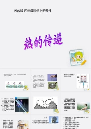 四年级科学上册 热的传递 1课件 苏教版