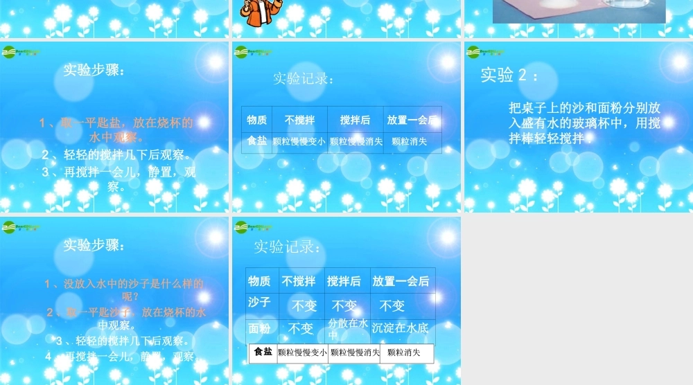 四年级科学上册 溶解 1、水能溶解一些物质课件 教科版