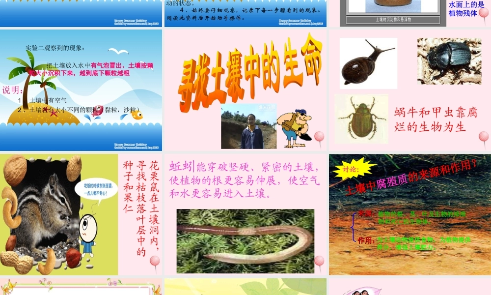 四年级科学下册 第一单元 第1课《认识土壤》课件2 鄂教版-鄂教版小学四年级下册自然科学课件