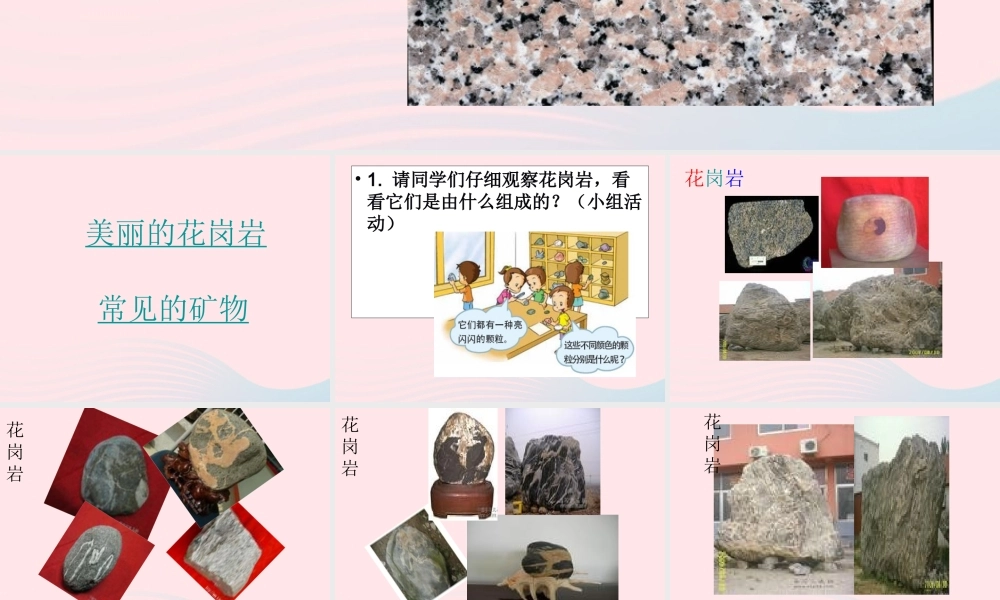 四年级科学下册 4 岩石和矿物 3 岩石的组成课件2 教科版-教科版小学四年级下册自然科学课件