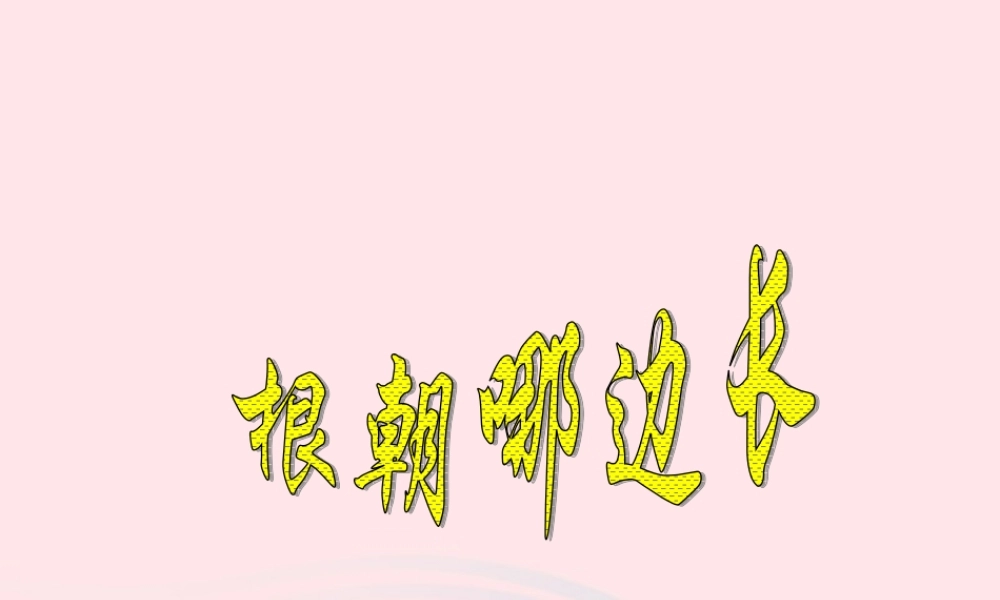 四年级科学下册 第一单元 第4课《根朝哪边长》课件1 鄂教版-鄂教版小学四年级下册自然科学课件