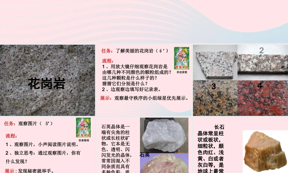 四年级科学下册 4 岩石和矿物 3 岩石的组成课件6 教科版-教科版小学四年级下册自然科学课件