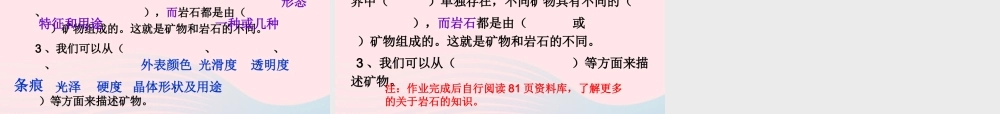 四年级科学下册 4 岩石和矿物 3 岩石的组成课件6 教科版-教科版小学四年级下册自然科学课件