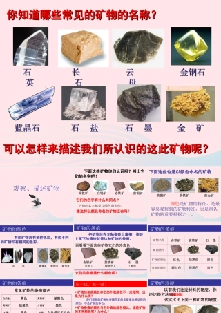 四年级科学下册 4 岩石和矿物 4 观察描述矿物课件 教科版-教科版小学四年级下册自然科学课件