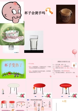 四年级科学下册 第一单元 热与我们的生活 第1课《杯子变热了》课件1 青岛版五四制-青岛版小学四年级下册自然科学课件