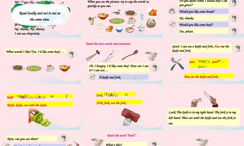 四年级英语上册 Unit 5 Dinner is ready Part B 第5课时上课课件+素材 人教PEP