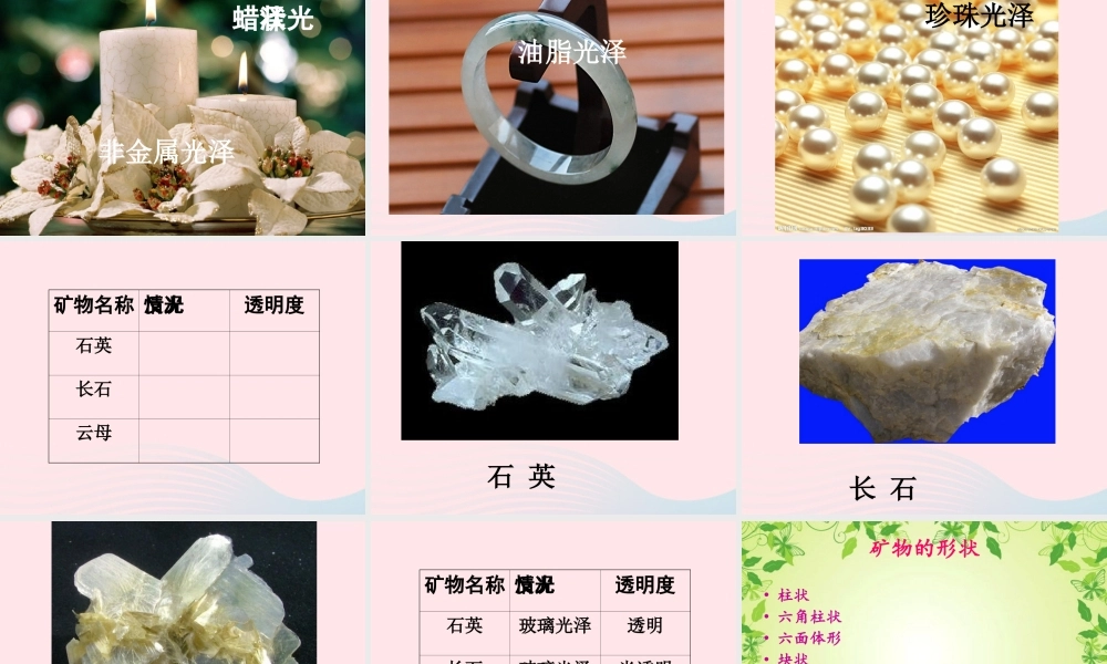 四年级科学下册 4 岩石和矿物 5观察 描述矿物二课件 教科版-教科版小学四年级下册自然科学课件